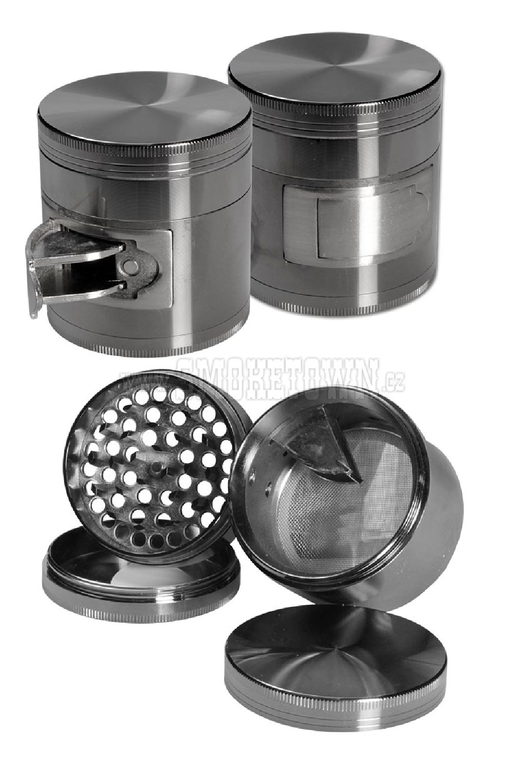 Grinder 4-part with Ejection grey 4-part