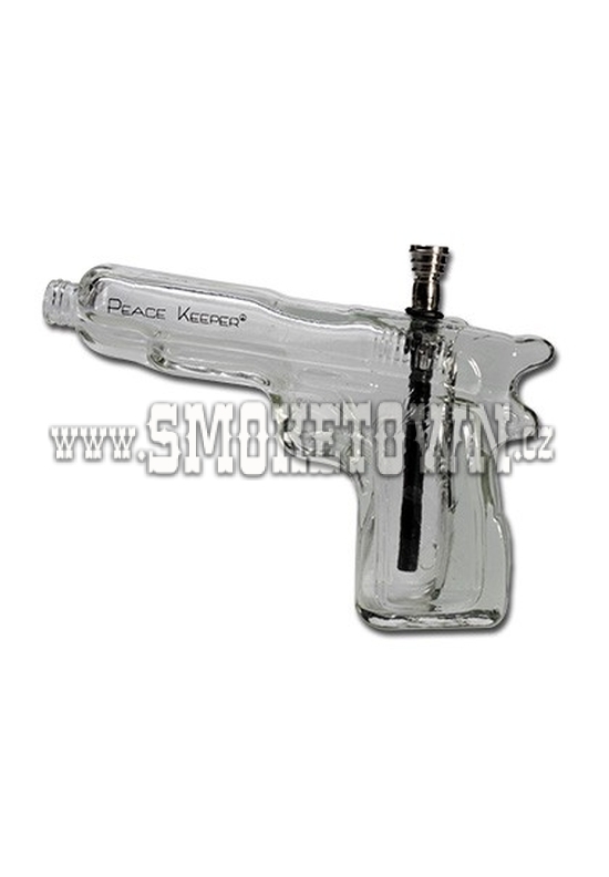 Peace Keeper Gun Glass Bong 23cm