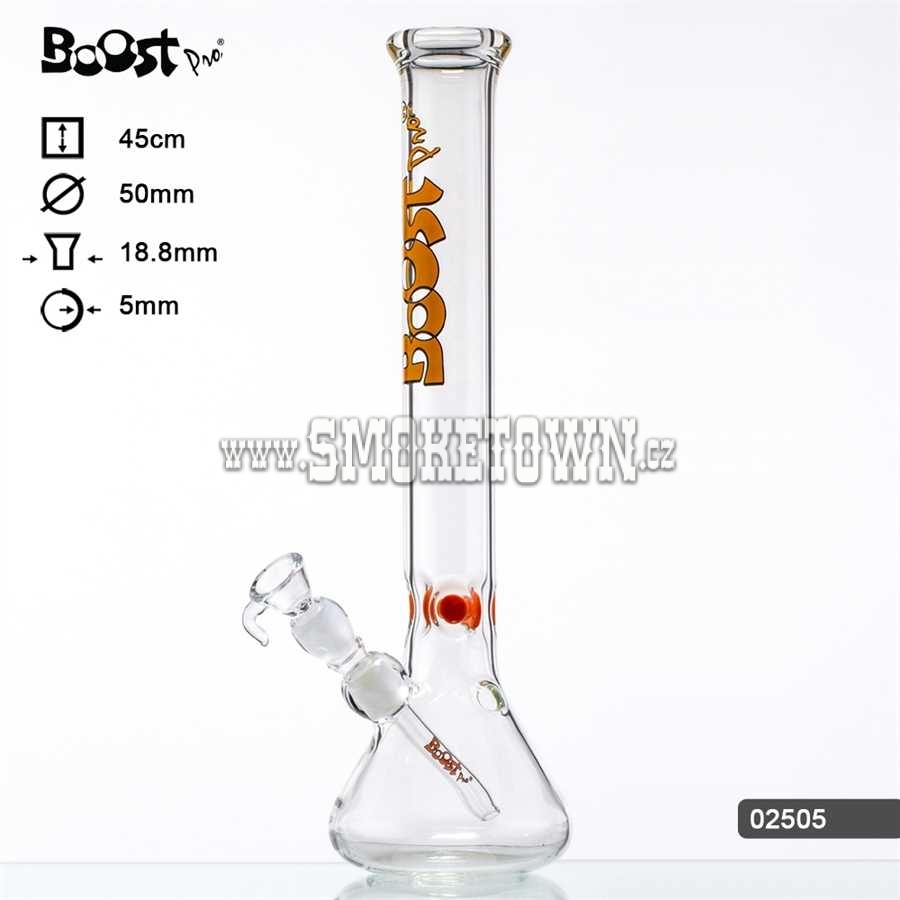 Boost Pro Orange Beaker ICE Glass Bong Cone 45cm