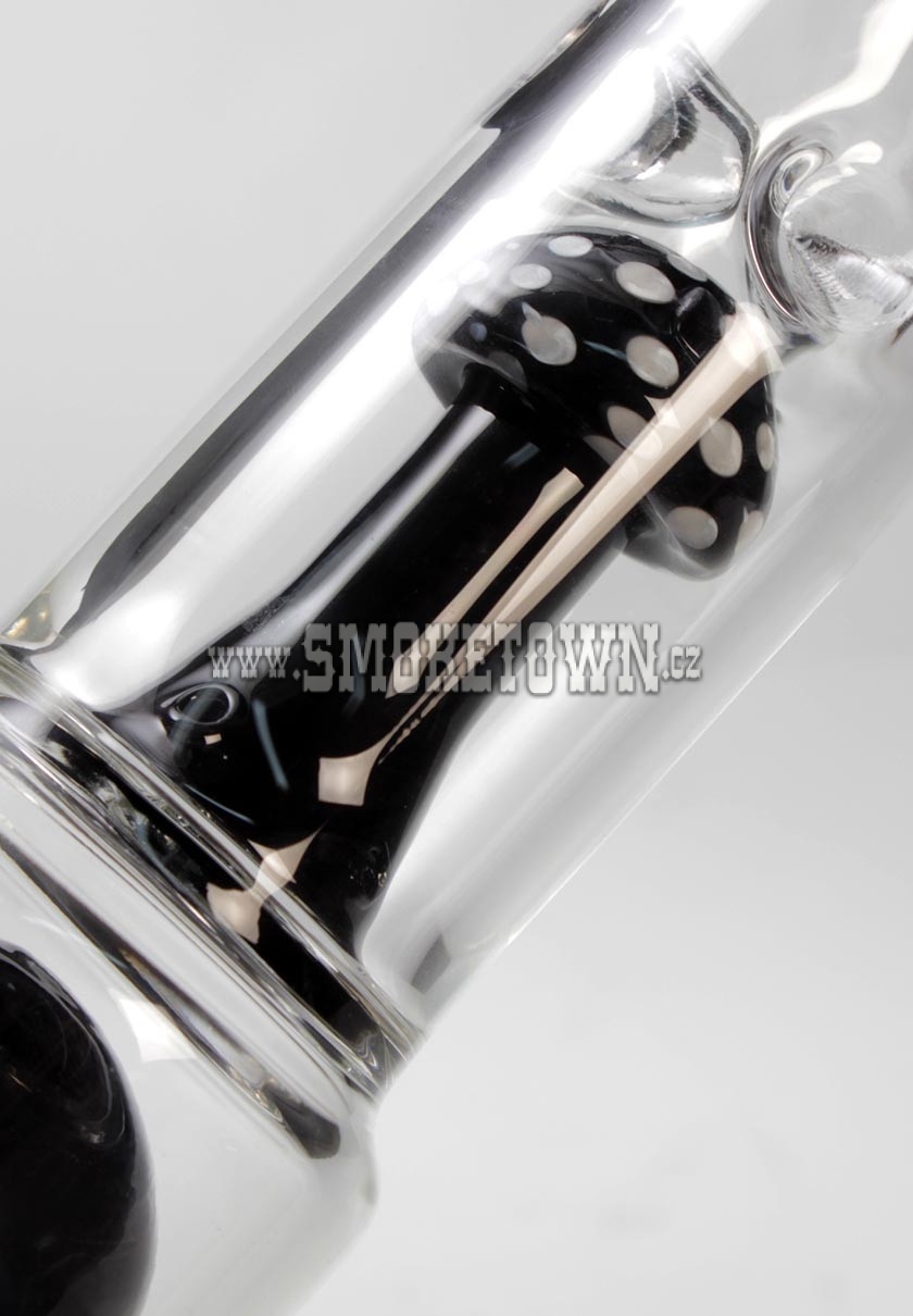 Blaze Glass Mushroom Icebong 10-Arm Percolator Black 42cm