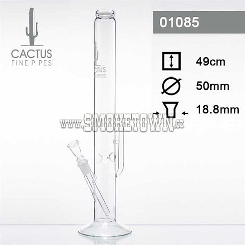 Cactus Fine Pipe ICE Glass Bong Straight 49cm