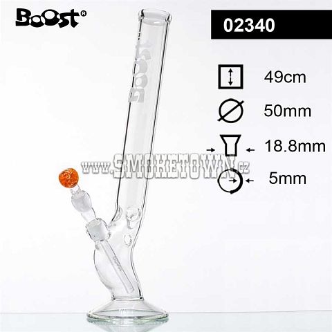 Boost Bolt ICE Glass Bong Curved 49cm