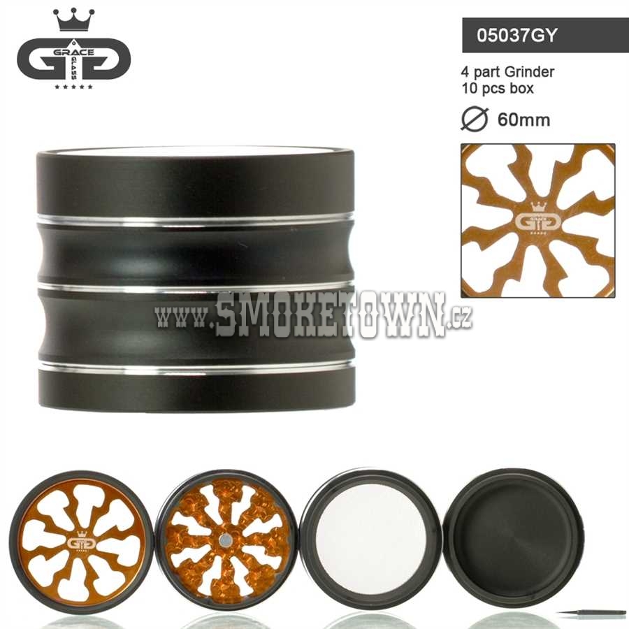 GG 60mm 4-part Grinder with window