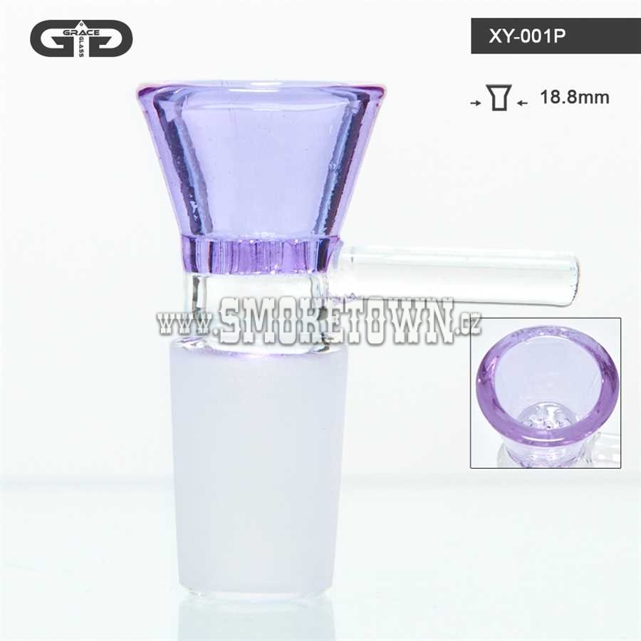 Grace Glass Bowl Inbult Screen Purple SG18