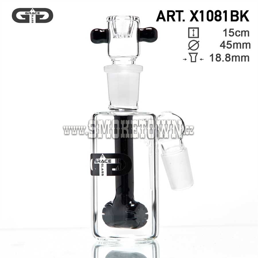 GG Mini Bottle Precooler- Black- H:15cm- Ø:45mm- SG:18.8mm - drum percolator