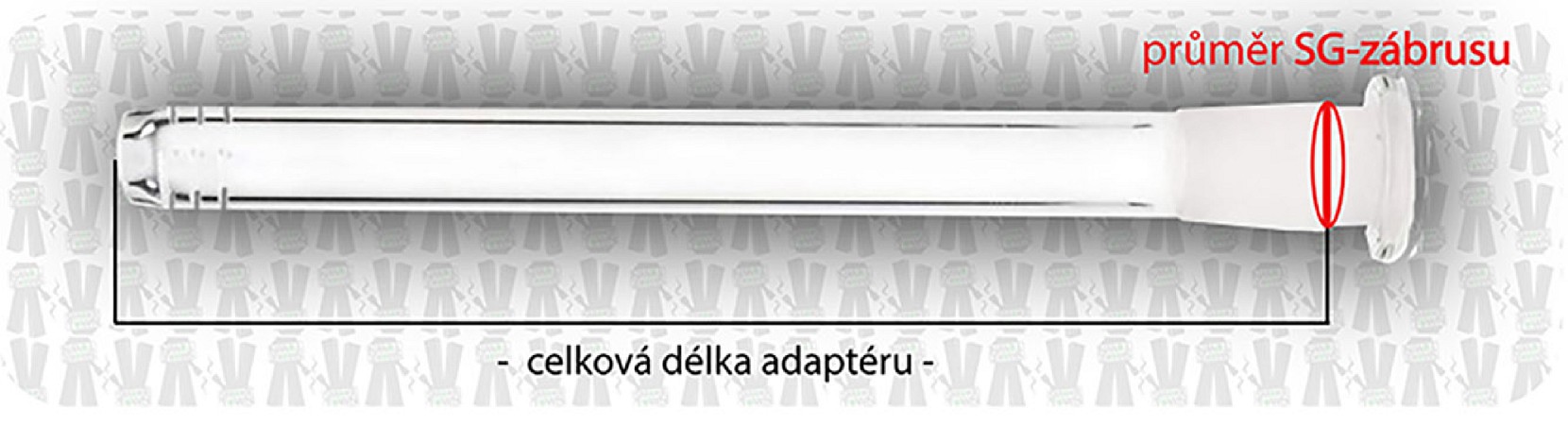 Glass Chillum SG18 14cm Small Hole