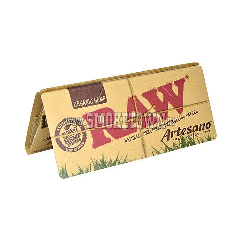 RAW KS Slim Organic Artesano Paper + Tips + Tray