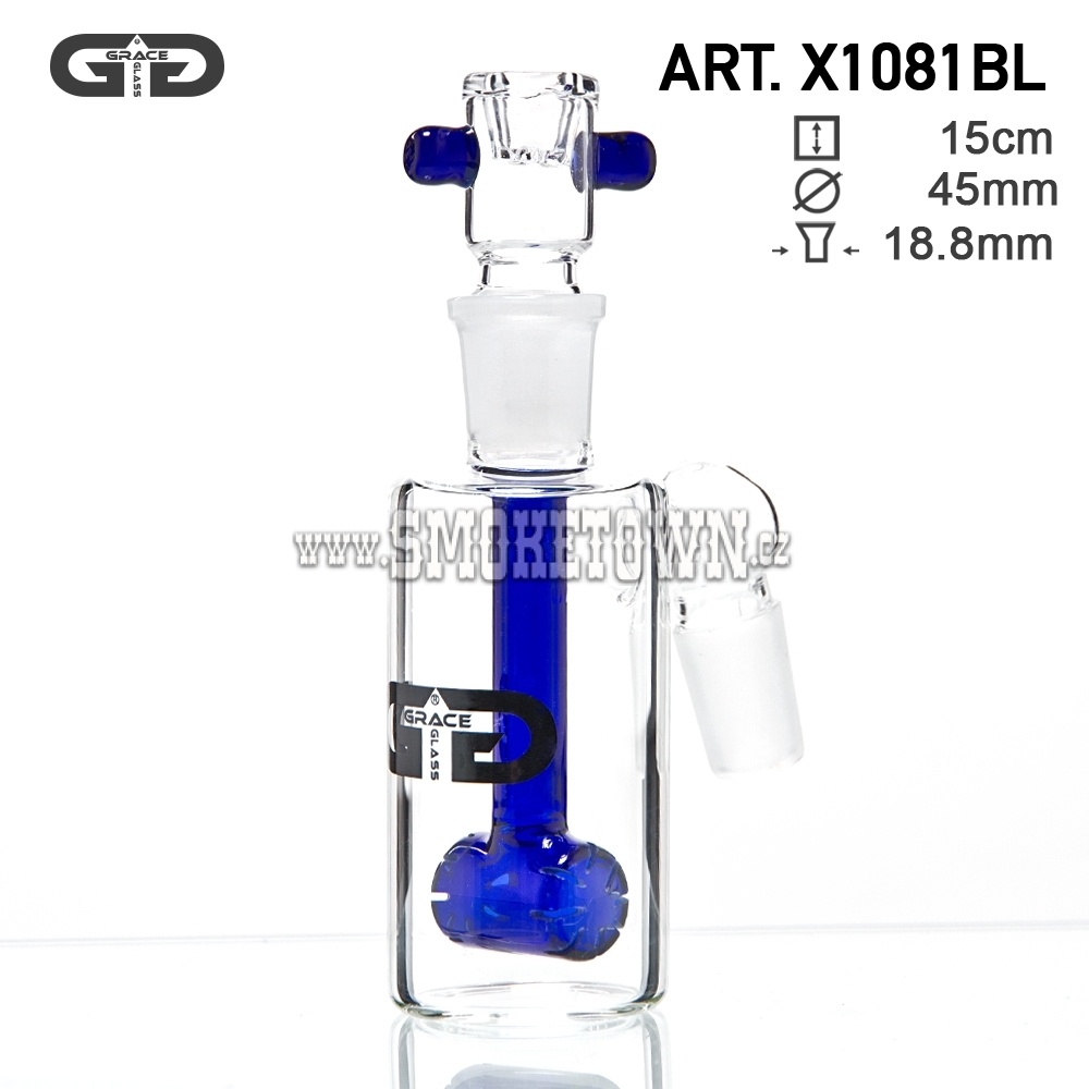 GG Mini Bottle Precooler- Blue- H:15cm- Ø:45mm- SG:18.8mm - drum percolator