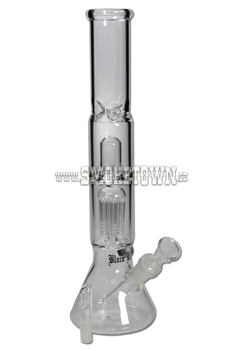 Black Leaf Glass Bong Boxed ICE 6-Arm 36cm