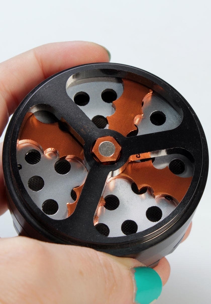 Propeller Aluminium Grinder 4-part black