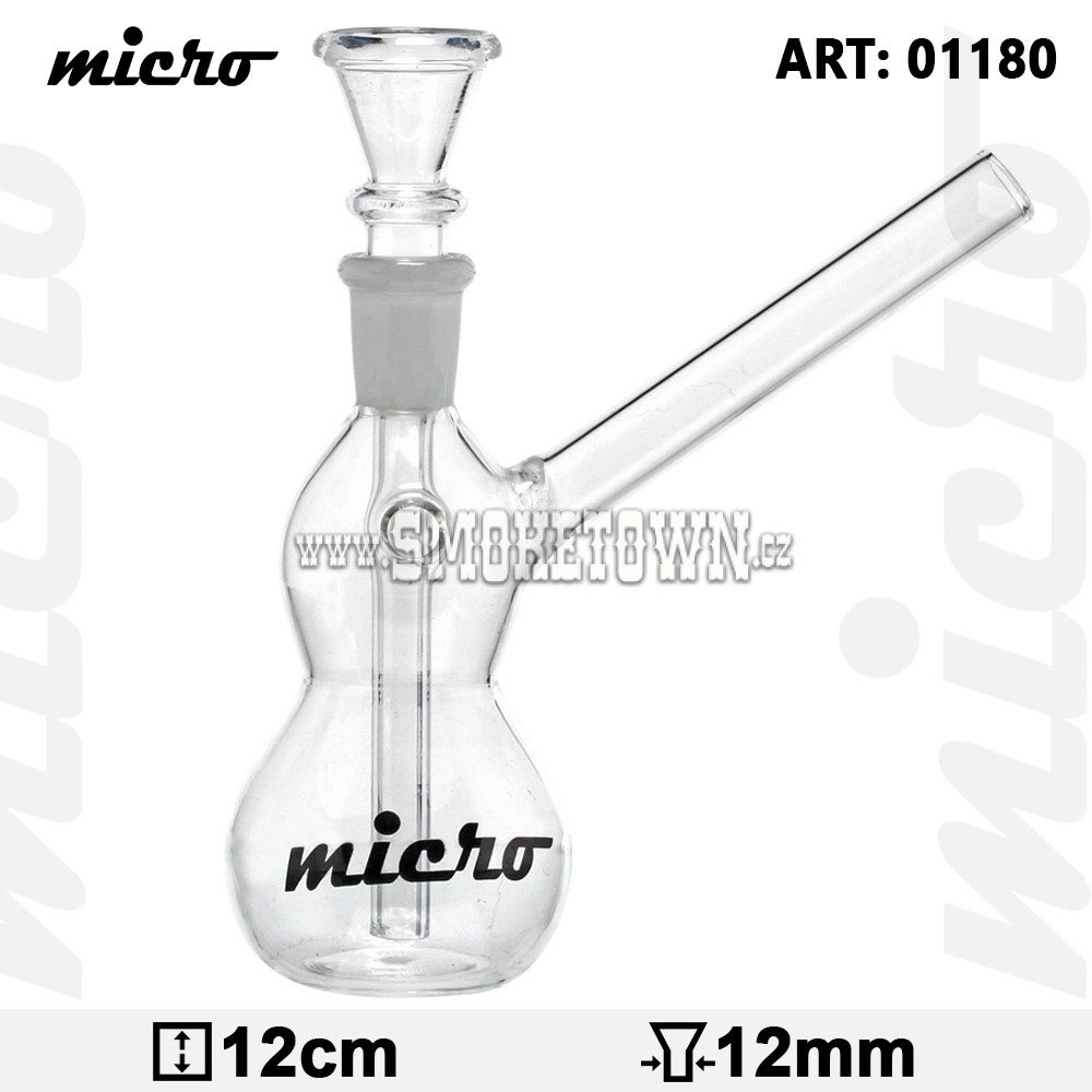 Micro Glass Bong 12cm