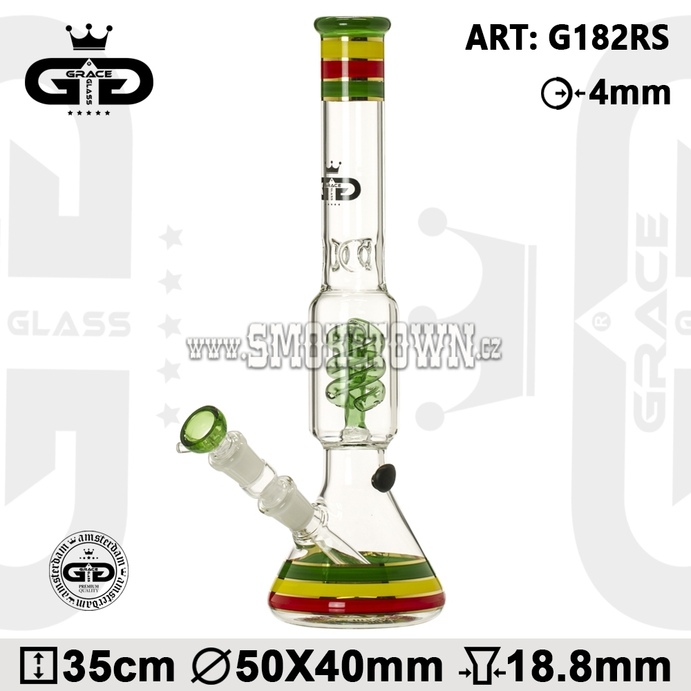 Grace Glass OG Series Icebong Spiral Percolator 35cm