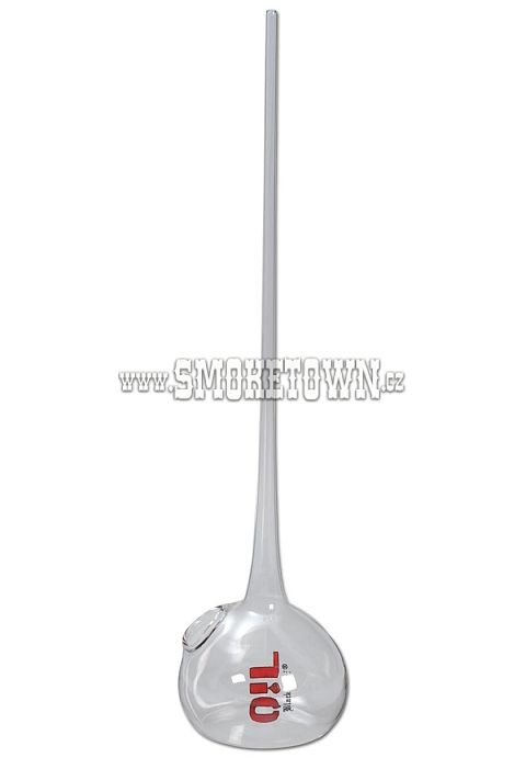 Oil Black Leaf Glass Hand Vaporizer 28cm