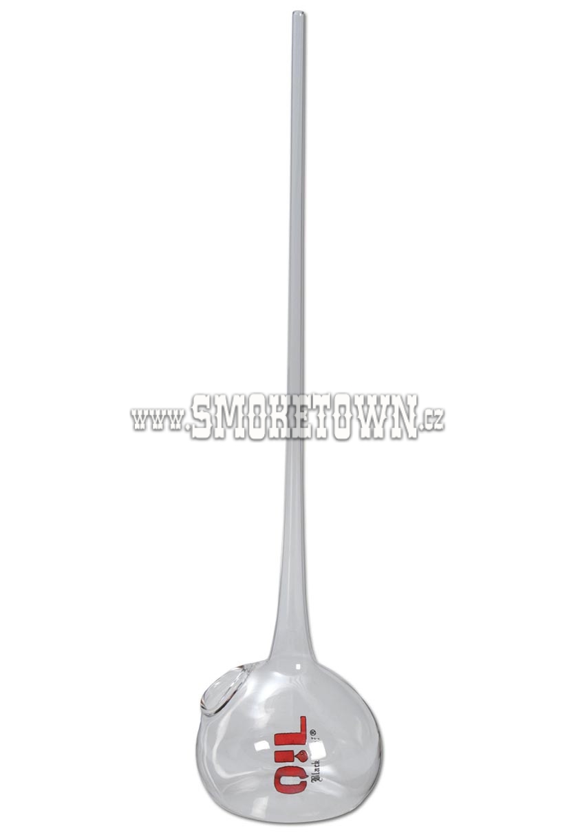 Oil Black Leaf Glass Hand Vaporizer 28cm