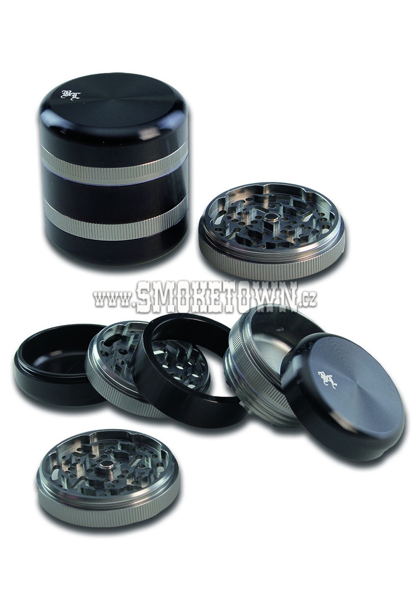 BL Aluminium Grinder 5-part grey/black