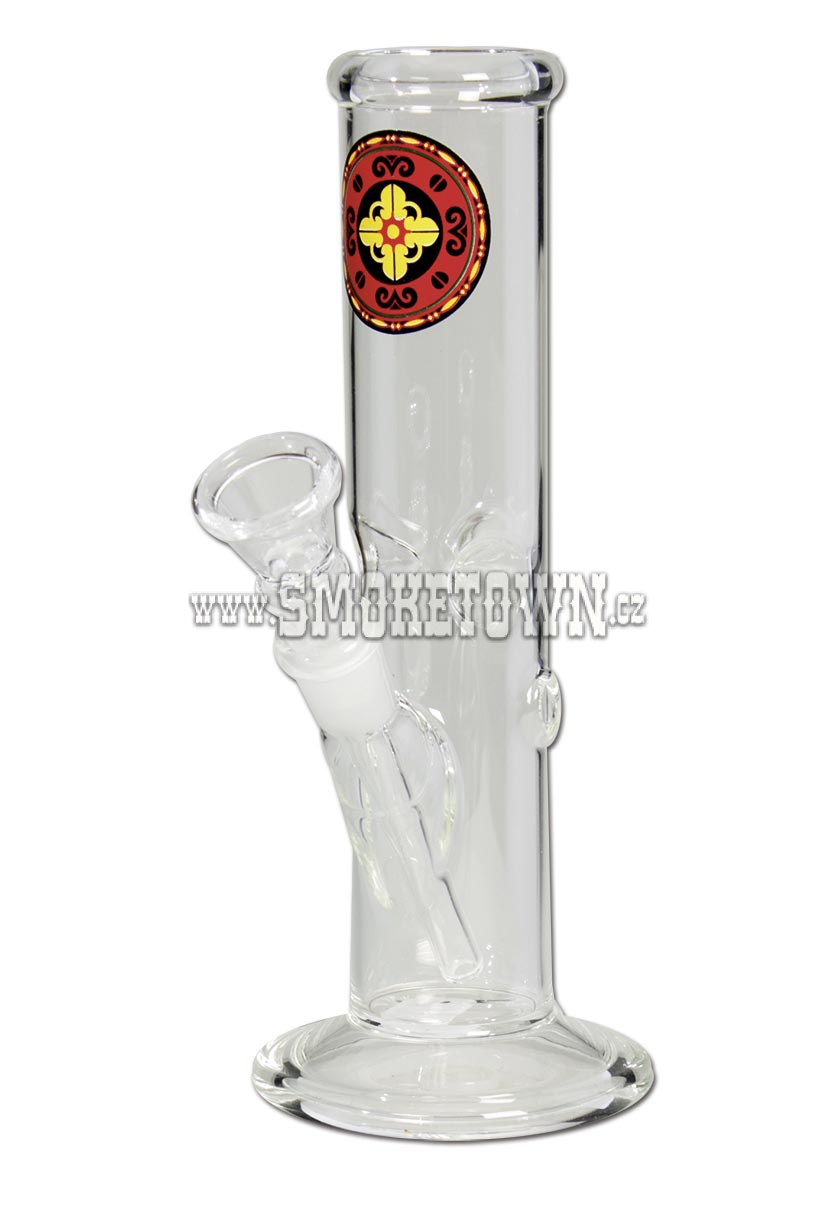 Mandala ICE Cylinder Glass Bong Straight 20cm