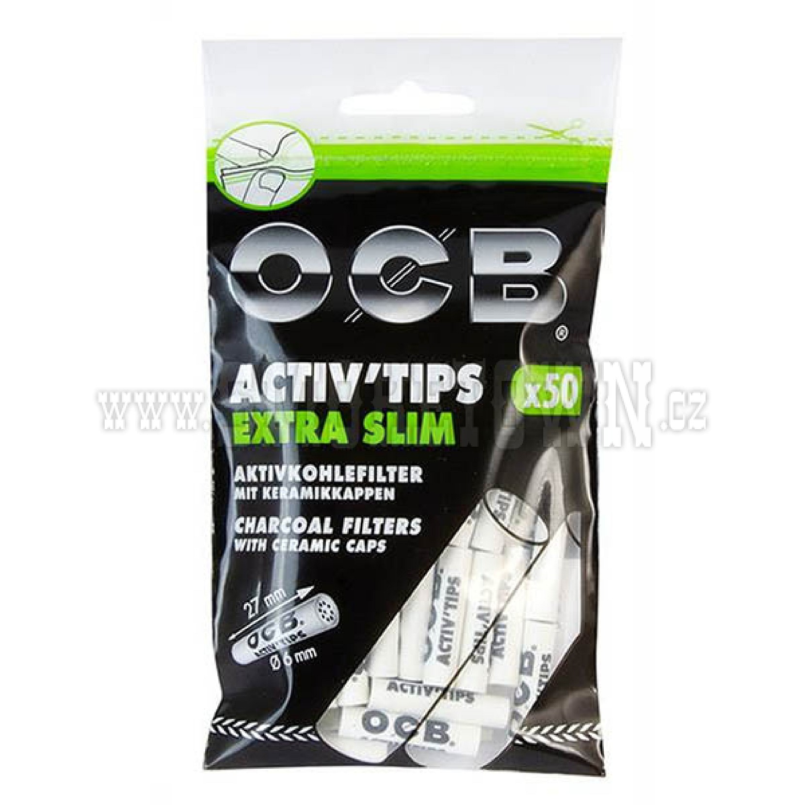 OCB Activ Tips Extra Slim 50ks
