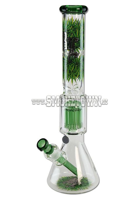 Black Leaf Leaves Icebong 10-Arm Percolator Green 44cm