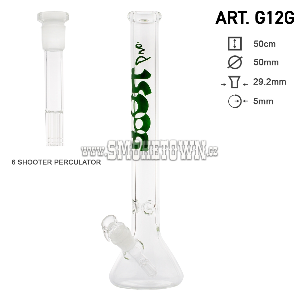 Boost Pro Green Beaker ICE Glass Bong Cone 49cm