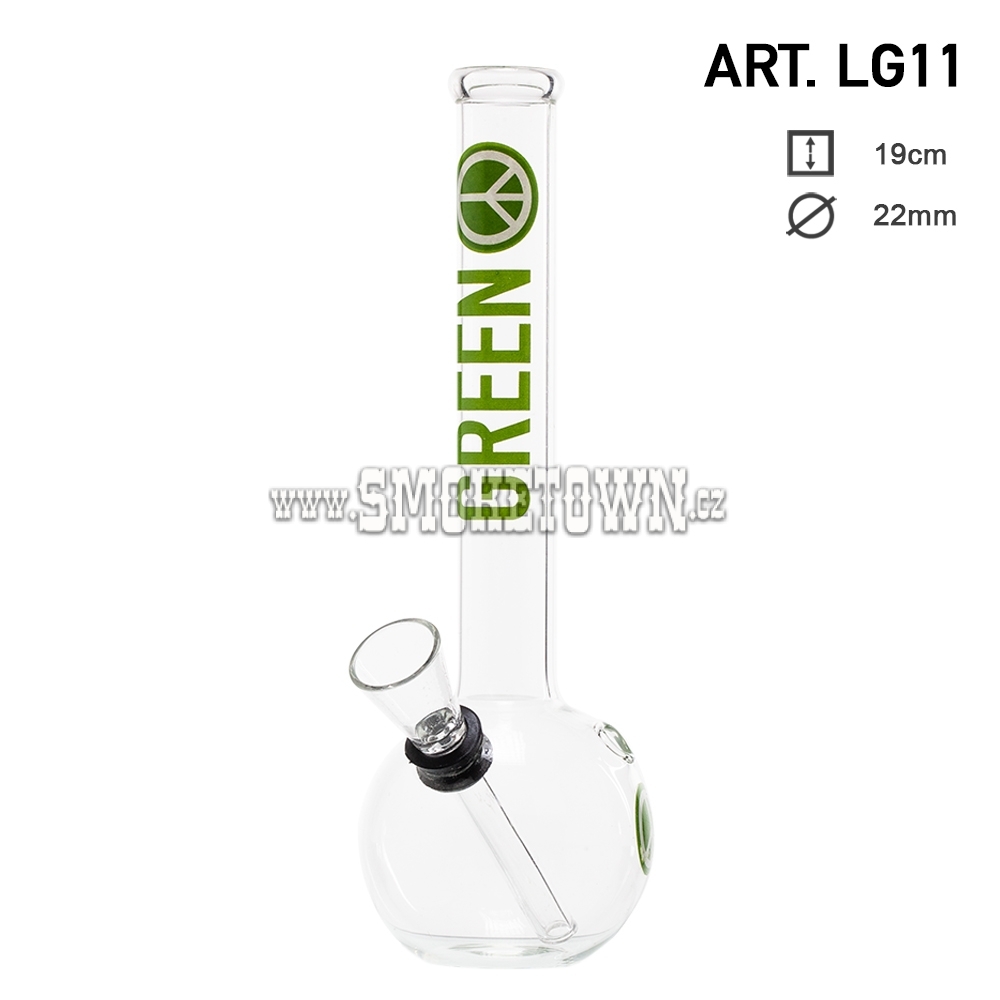 Greenline Glass Bong Flask 19cm