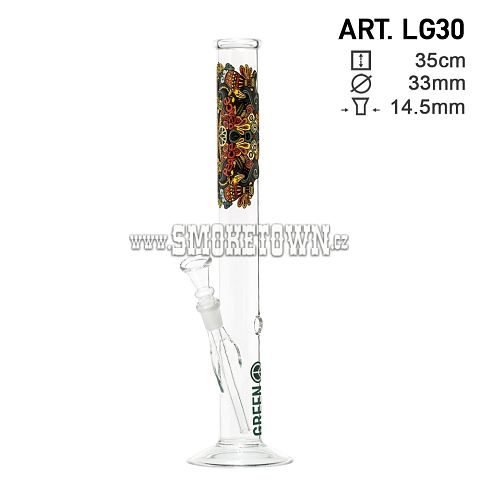 Greenline Peace Glass Bong Straight 35cm