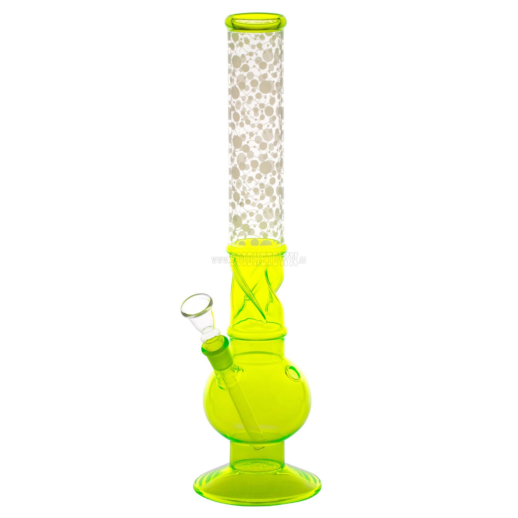 Greenline Cells ICE Glass Bong Yellow Flask 43cm