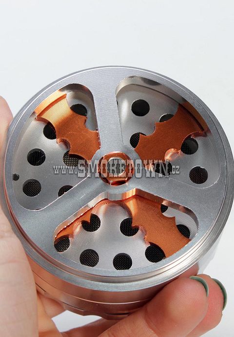 Propeller Aluminium Grinder 4-part silver
