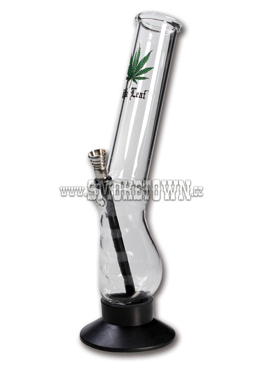 Black Leaf Joystick Glass Bong 33cm