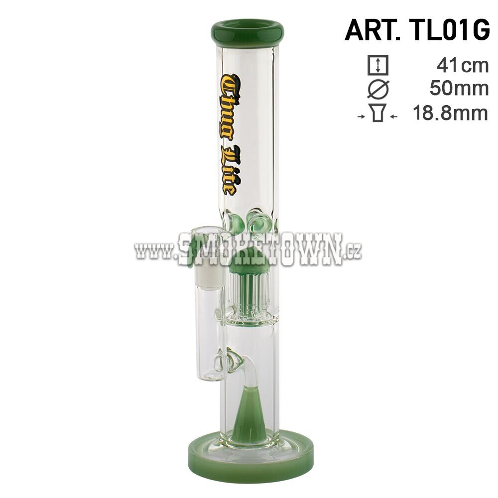 Thug Life Hammer Icebong 10-Arm Percolator Green 41cm