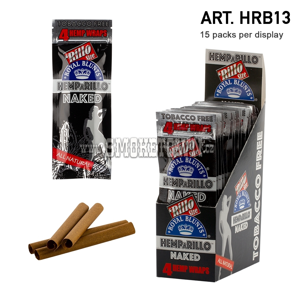 Royal Blunts - Hemparillo Naked wraps with Tips 4ks