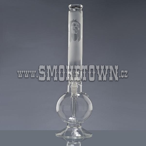 Sand Face Bob Marley ICE Glass Bong Flask 46cm