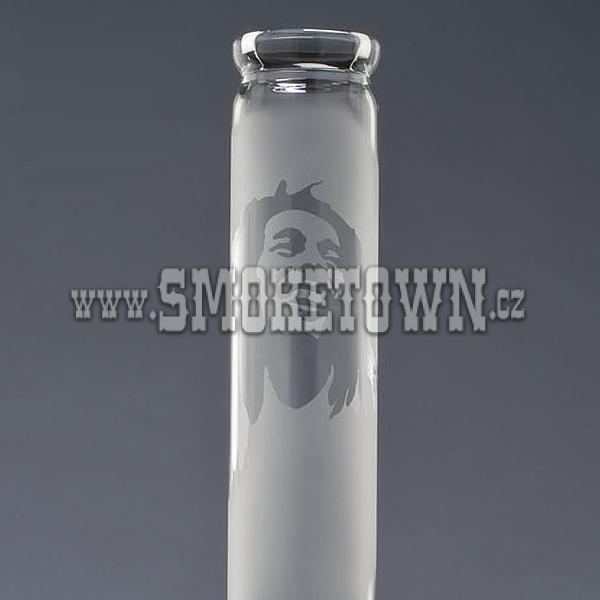 Sand Face Bob Marley ICE Glass Bong Flask 46cm