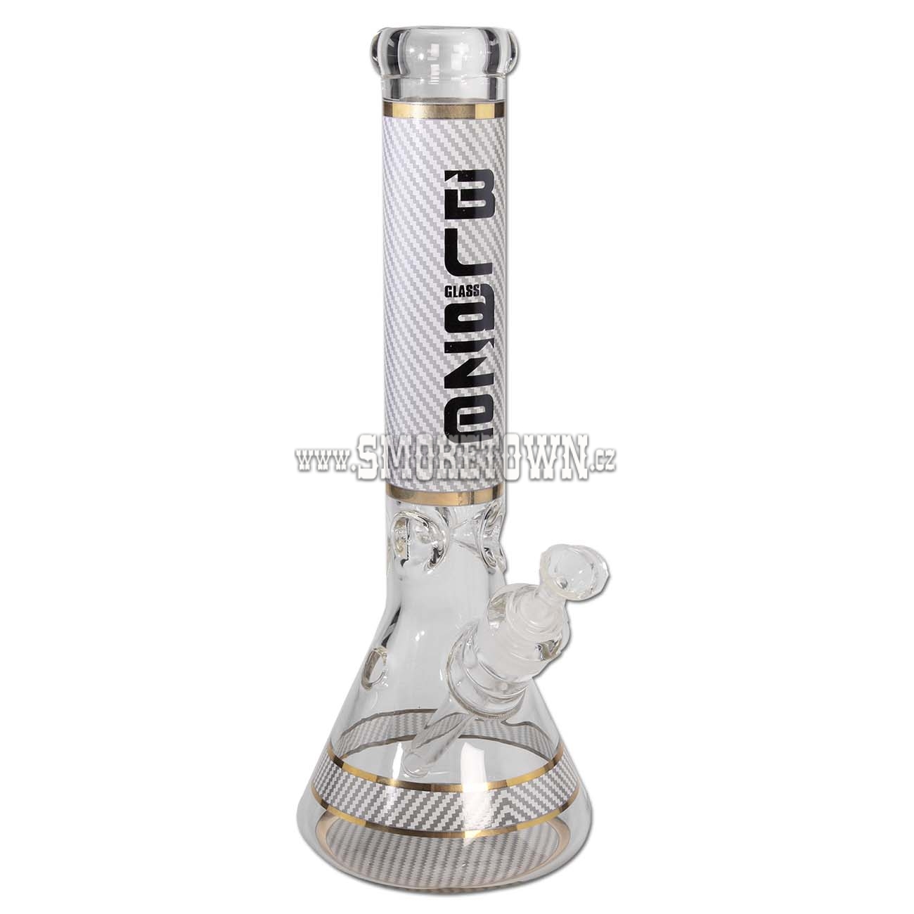 Blaze Glass Bong Stripes BEaker Ice 7mm 35cm