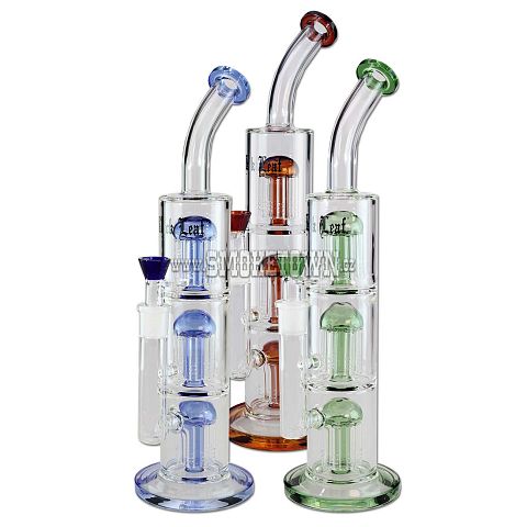 BL Percolator Bong 3x 8-Arm Tree Green 39cm