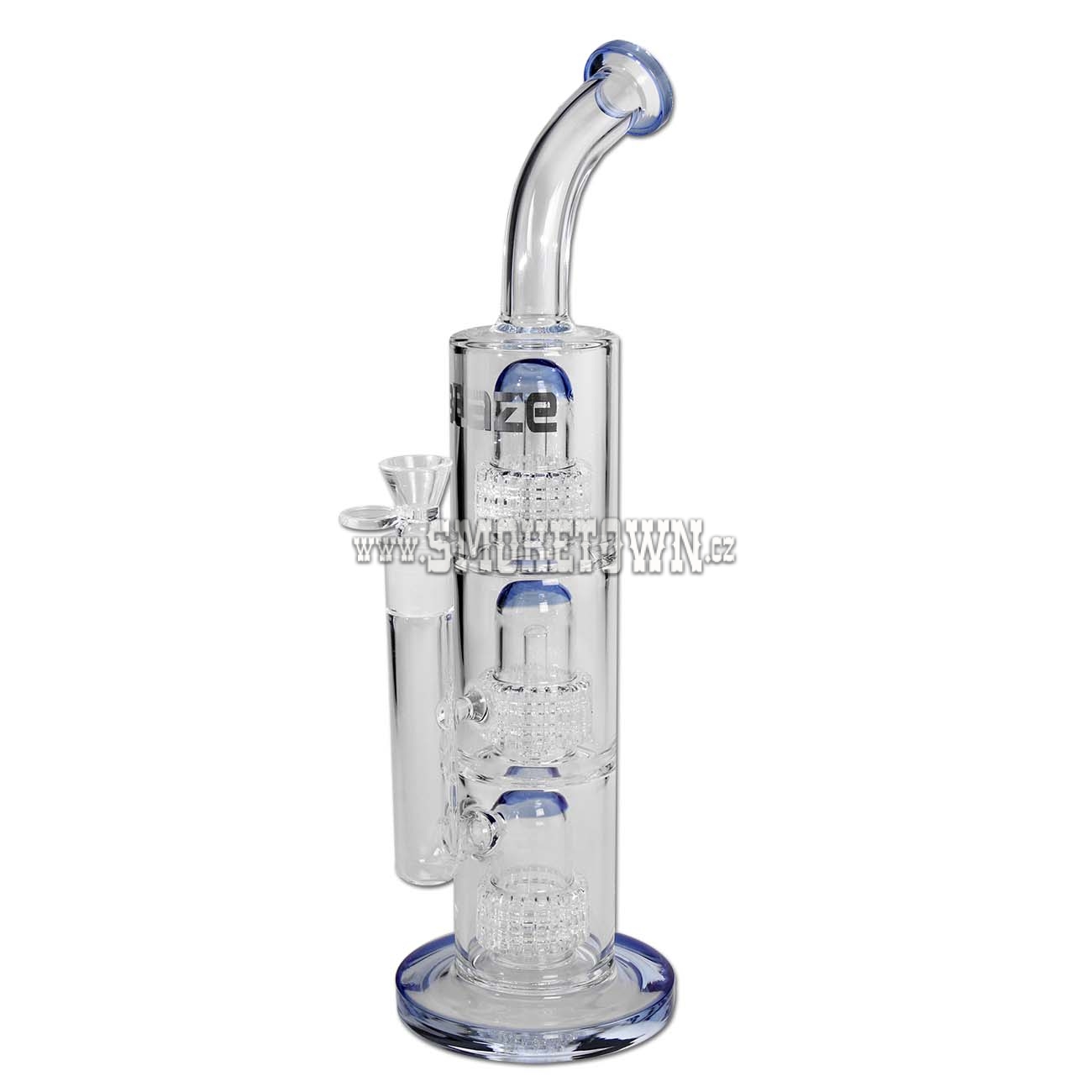 Blaze Glass Bong with 3x Drum Percolator 40cm