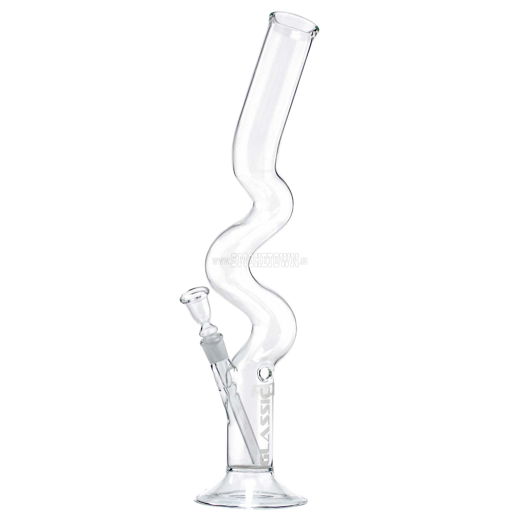 Glassic Bowel Glass Bong Curved 50cm
