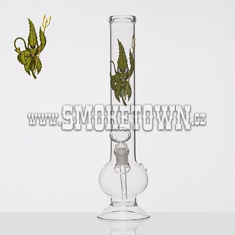 CannaHeroes Cannadevil Glass Bong Flask 30cm