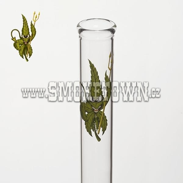 CannaHeroes Cannadevil Glass Bong Flask 30cm
