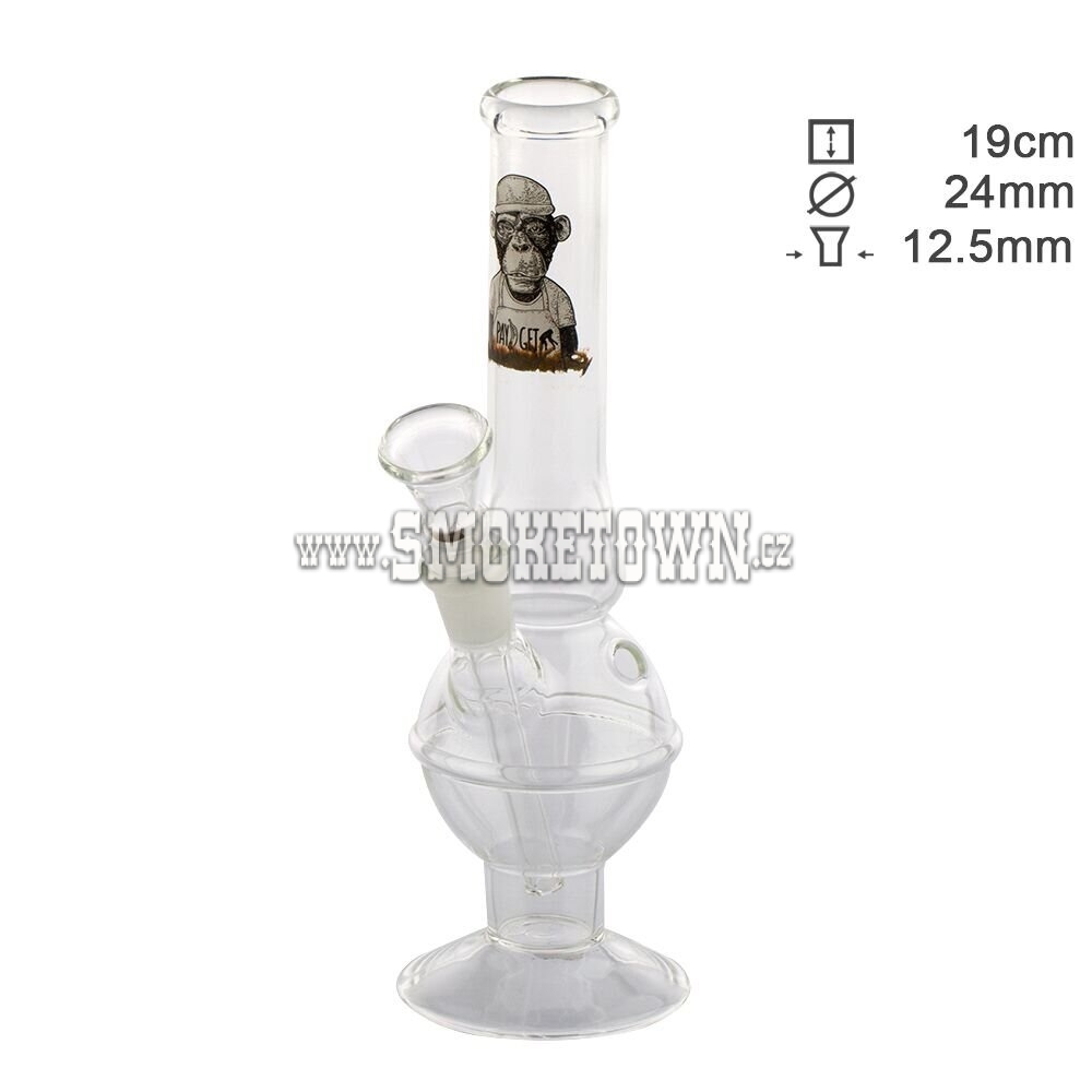 Greenline Glass Bong Monkey 19cm