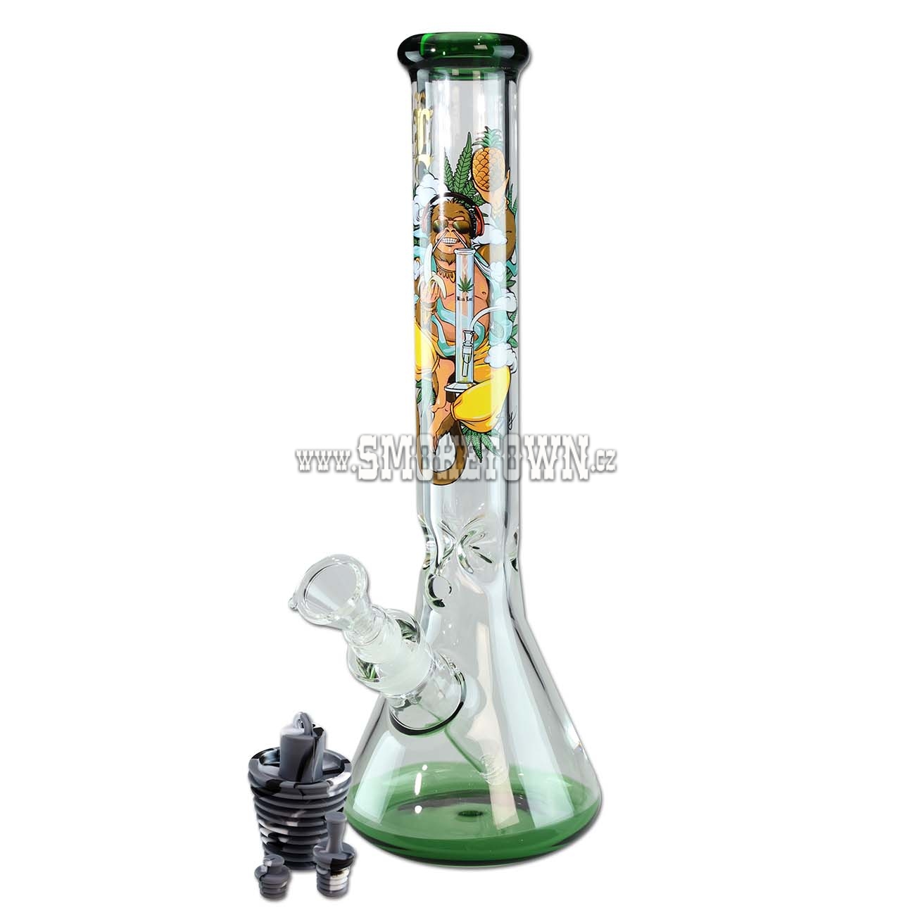 Black Leaf Hanuman Flask Bong Ice 40cm