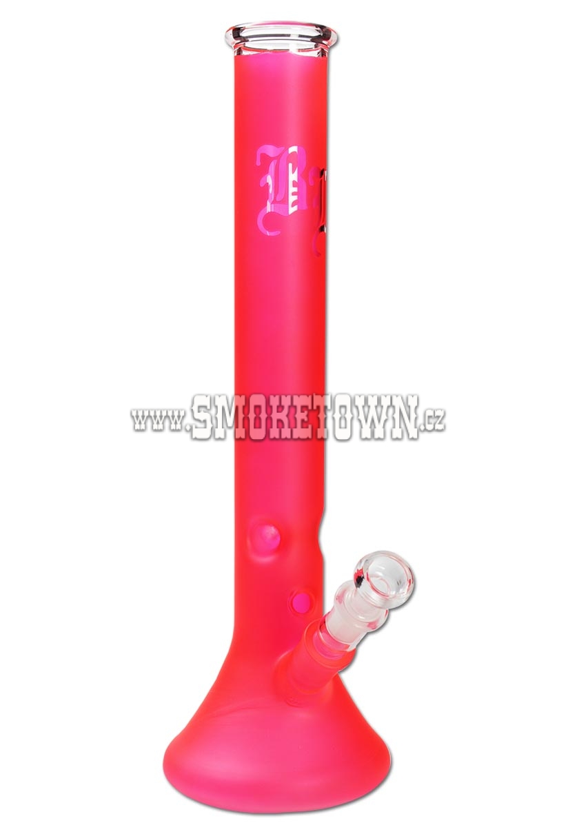 BL Glass Bong Ice neon Red 41cm