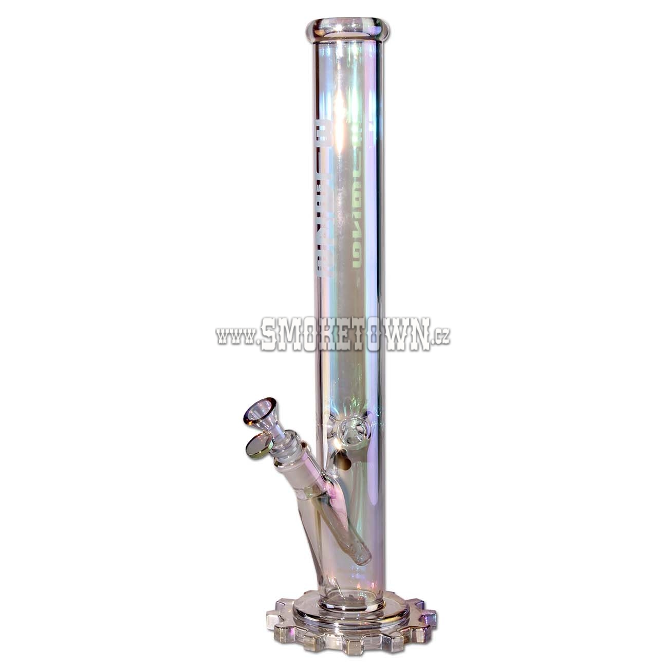 BLAZE Gear Ice Bong Rainbow Effect green/lilac 46cm