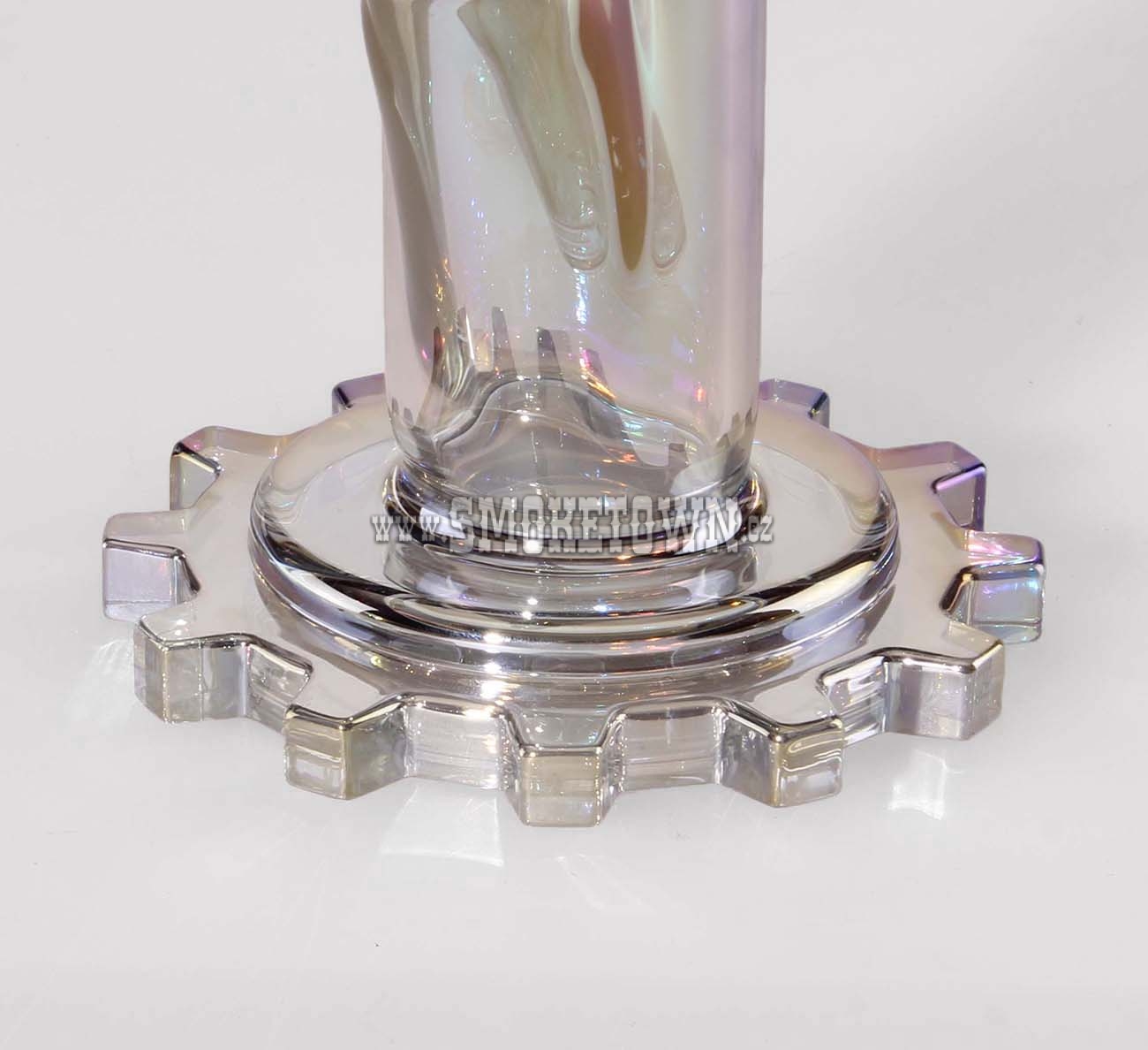 BLAZE Gear Ice Bong Rainbow Effect green/lilac 46cm