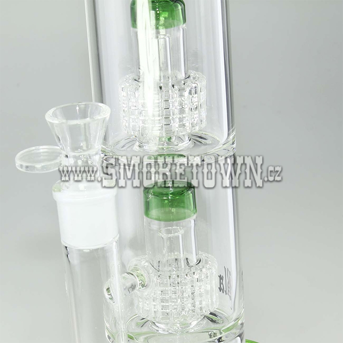 BL Ice Bong 2x Drum Percolator Grey 41cm