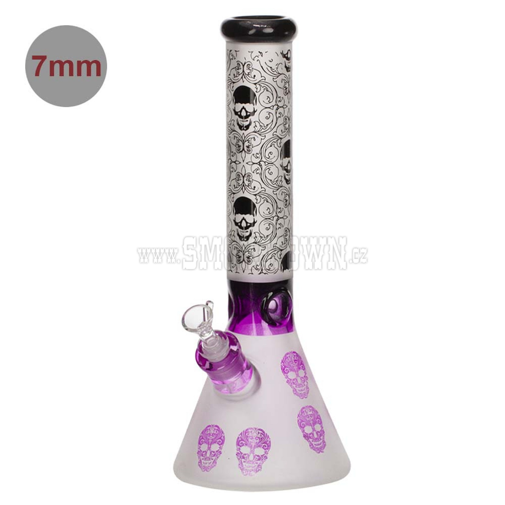Amsterdam | Limited Edition Skull Pattern Beaker - H:35cm - Ø:50mm - SG:18.8mm - 7mm thickness