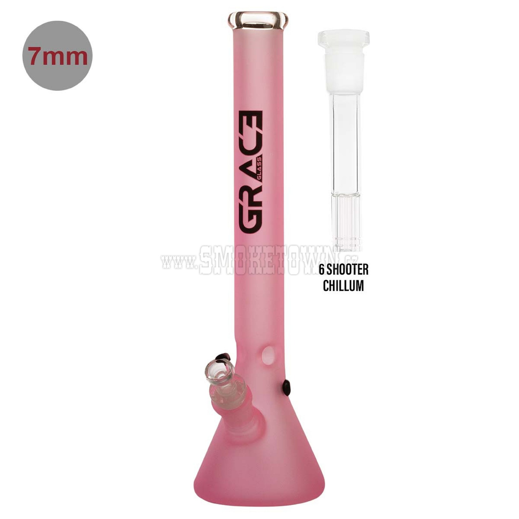 Grace Glass Pink Pearl Beaker 50cm
