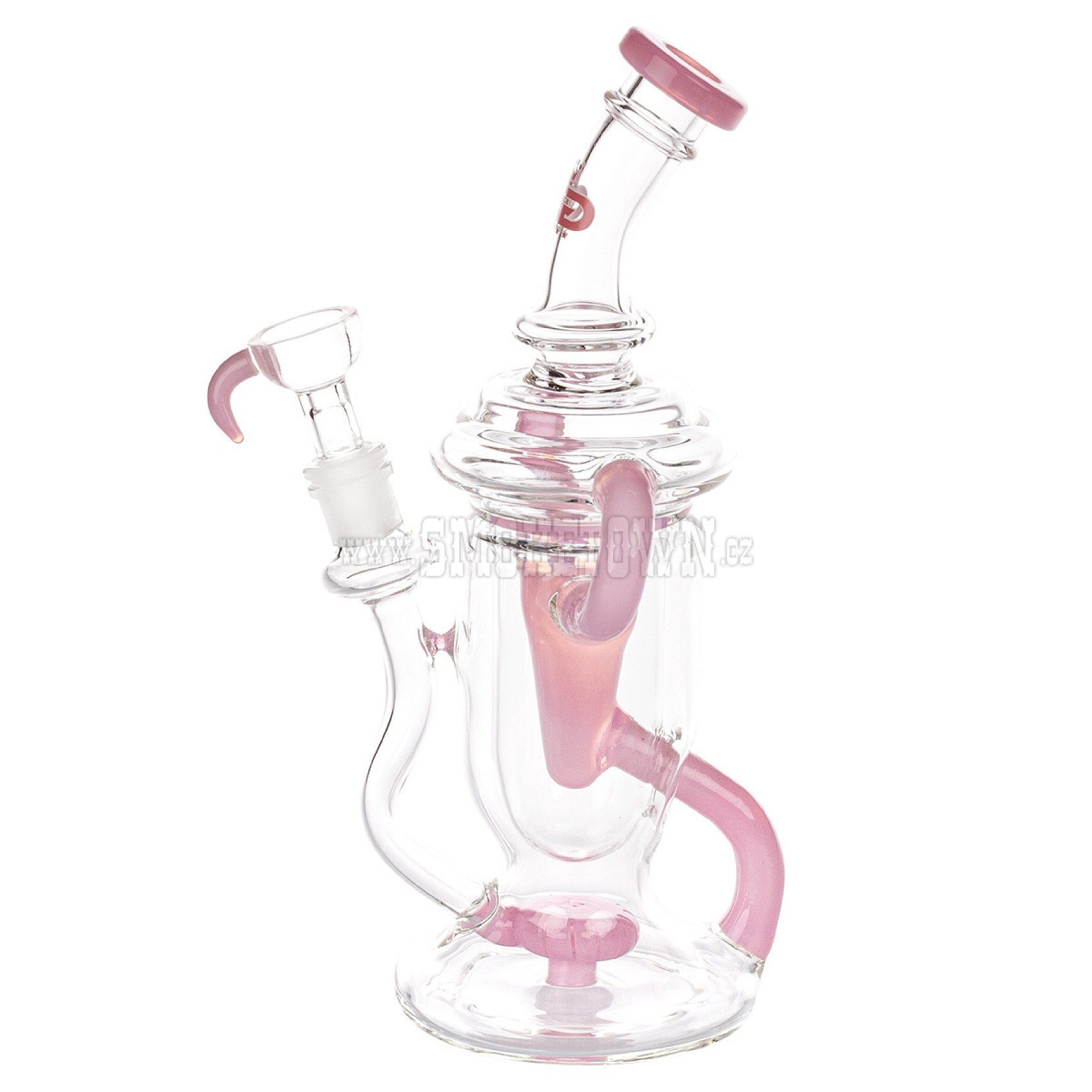 Grace Glass Pink Recycle Bong Series 24cm