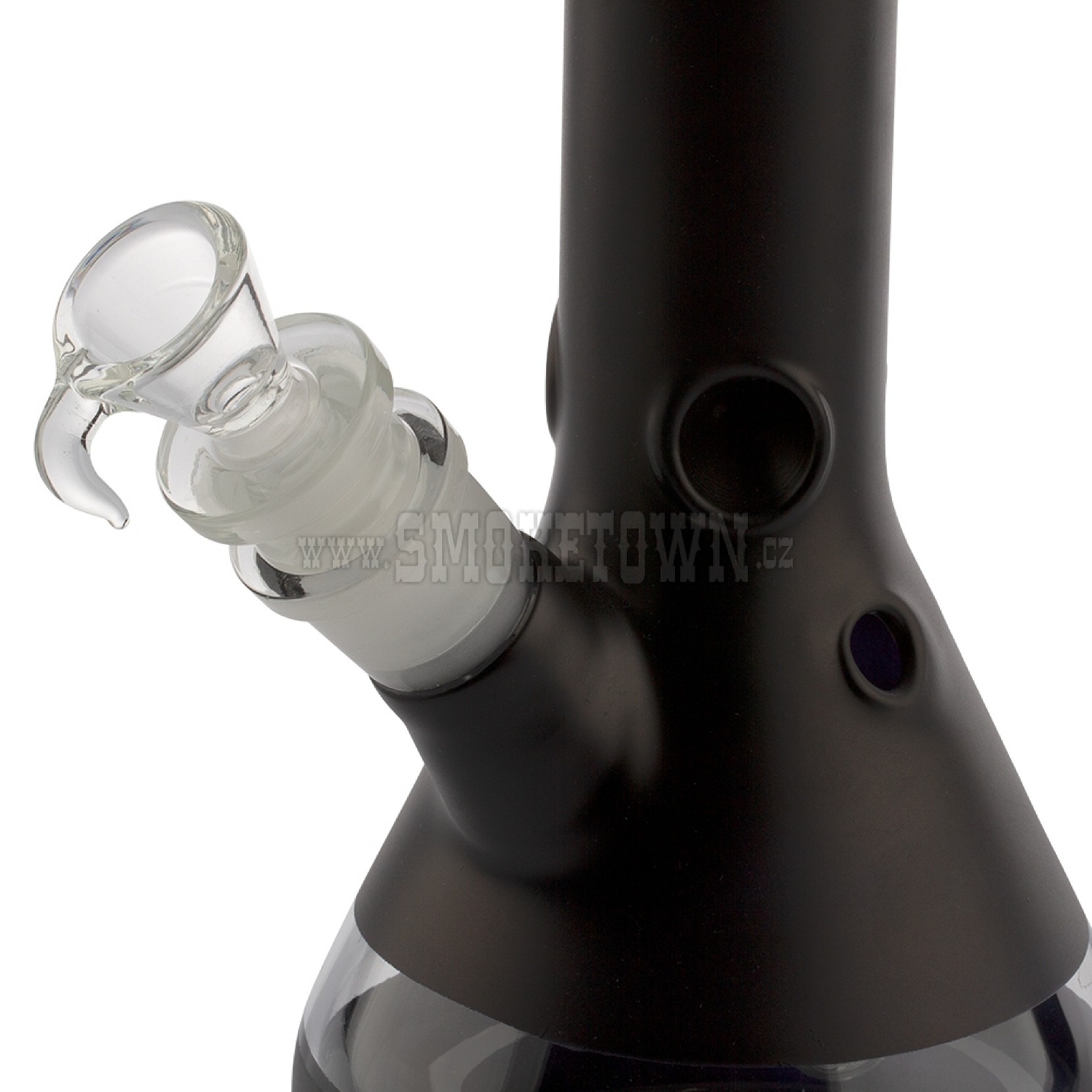 Boost Pro Beaker Glass Bong Black 55cm