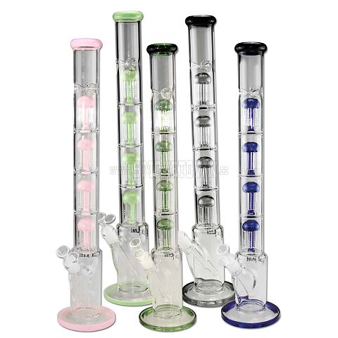 BL The Skyscraper Ice Bong 4x 8-Arm Tree Perco 57 cm Gray