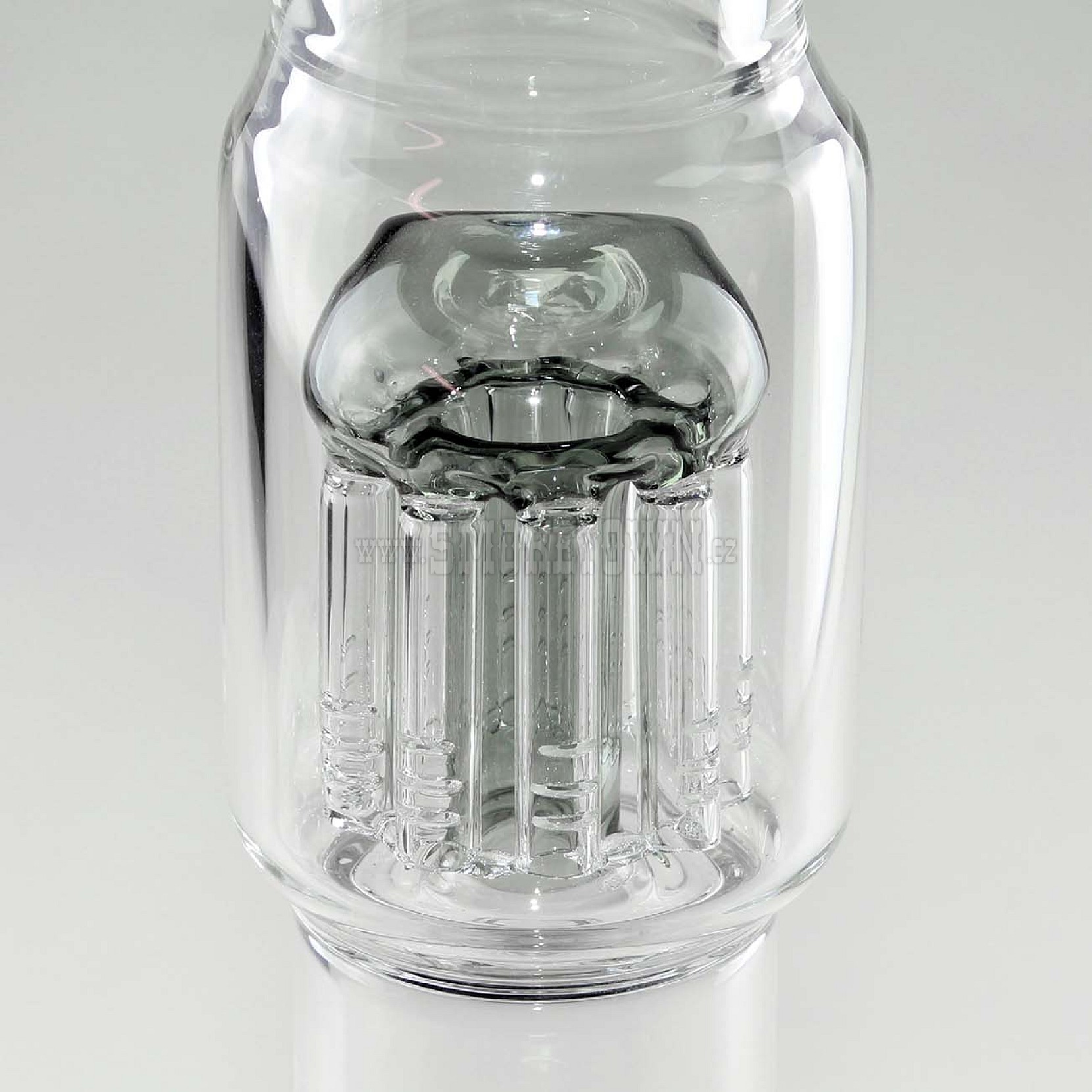 BL Ice Bong 2x 10-Arm Tree Percolator Grey 48 cm